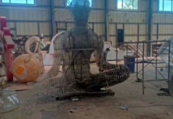 鏤空人物雕塑精選，露天雕塑，歐式鐵藝人物雕塑訂做