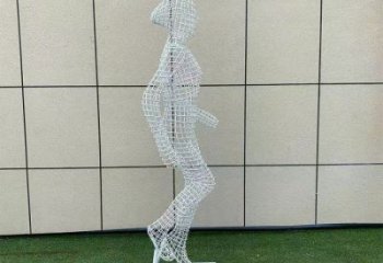 鏤空體育雕塑供求，編織雕塑，鐵藝健兒人物雕塑制造商