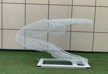 鏤空運動員雕塑定做，小區(qū)擺件，體育人物雕塑制作
