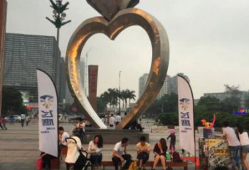 戒指環(huán)雕塑承接，景區(qū)案例，公園戒指環(huán)雕塑定制