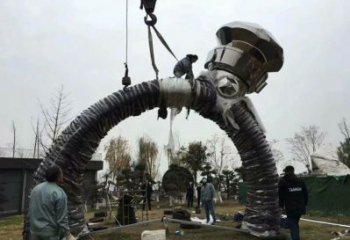 戒指環(huán)雕塑精選，美陳雕塑，鍛鋼戒指環(huán)雕塑通用