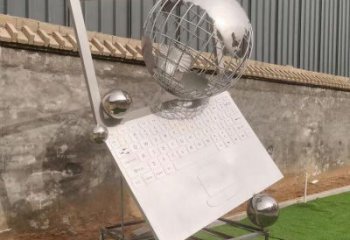 筆記本雕塑展品，彩鋼制作，景觀筆記本雕塑精品