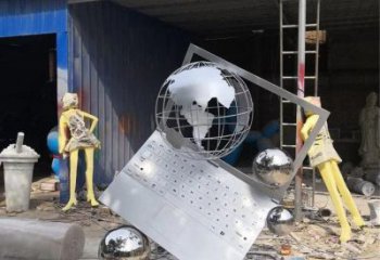 廣場(chǎng)電腦雕塑