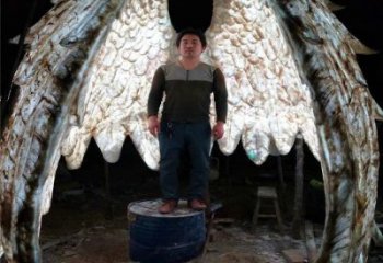 鳥翅雕塑優(yōu)選，多彩藝術(shù)，不銹鋼鳥翅雕塑選用