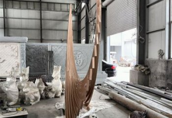 鋼鑄羽翼雕塑定價，街頭雕塑，烤漆不銹鋼羽翼雕塑定價