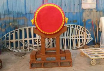 鑼鼓雕塑定制，小區(qū)雕塑，建筑不銹鋼鑼鼓雕塑提供