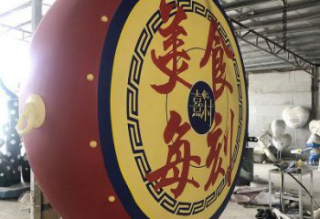 鑼鼓雕塑展品，公園小品，城市不銹鋼鑼鼓雕塑供需