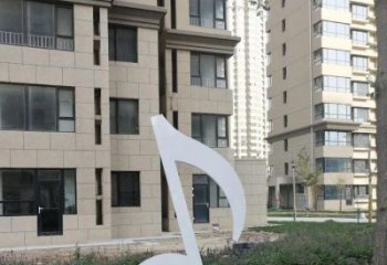 音樂符號(hào)雕塑定做，廣場(chǎng)雕塑，室外音樂符號(hào)雕塑提供