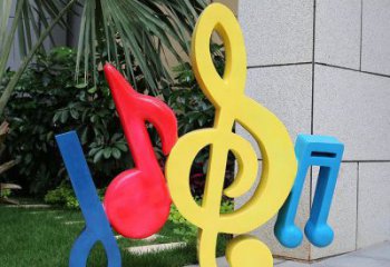 音樂符號雕塑制造商，美陳雕塑，園林小品音樂雕塑訂做