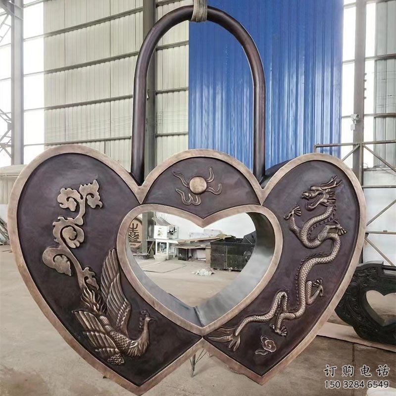 景觀鎖子雕塑制造，歐式風(fēng)格，玻璃鋼鎖子雕塑定價