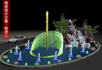 六安旱地漂浮噴泉雕塑，水景藝術噴泉雕塑生產商