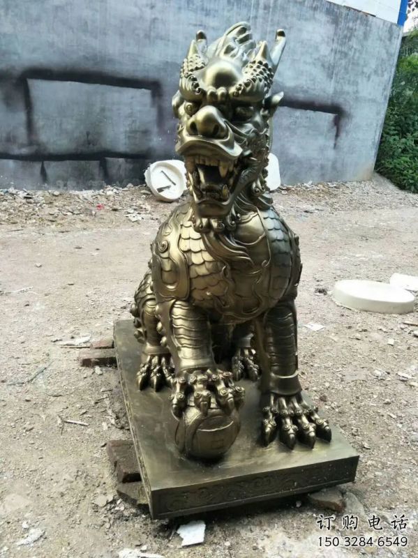 阜陽校園麒麟雕塑，拉絲海洋雕塑，卡通主題