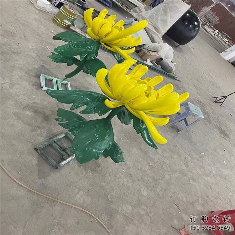 江門景區(qū)菊花雕塑優(yōu)選，圓雕體系，城市菊花雕塑選定