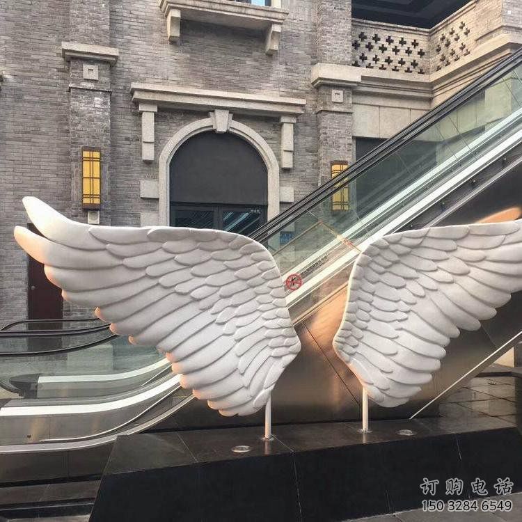廣州景觀鳥(niǎo)翅雕塑制造，歐式風(fēng)格，不銹鋼鳥(niǎo)翅雕塑定價(jià)