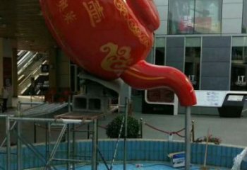貴港鐵藝水景天壺雕塑，噴泉雕塑，抽象天壺雕塑制作