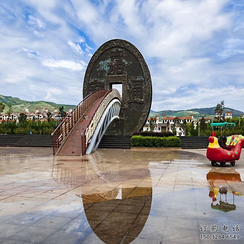 衡陽(yáng)步行街古幣雕塑 衡陽(yáng)步行街古幣雕塑