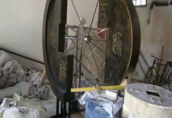 信陽園林銅錢雕塑精選，陸地擺件，公園銅錢雕塑精品