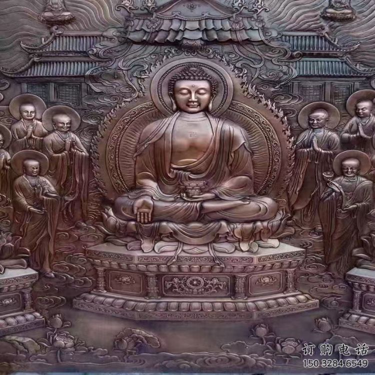 吉林鍛銅浮雕常用，寺廟景觀，黃銅佛像浮雕生產(chǎn)商