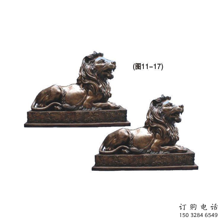 雙陽(yáng)公園獅子雕塑供求，景觀雕塑，鑄銅趴獅雕塑優(yōu)選