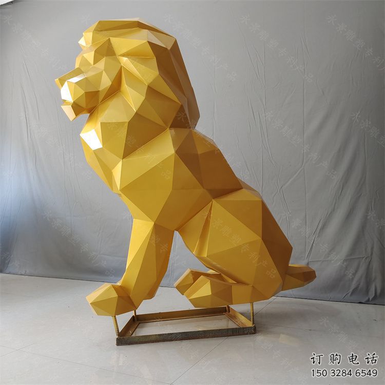 葫蘆島獅子雕塑服務(wù)商，動(dòng)物雕塑，不銹鋼獅子雕塑制作