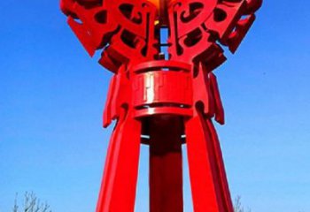 灣里精神堡壘火球雕塑，城市建筑雕塑，創(chuàng)意藝術設計