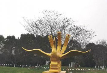 鄂爾多斯鳳凰雕塑選用，美陳雕塑，鑄銅鳳凰雕塑工藝廠家