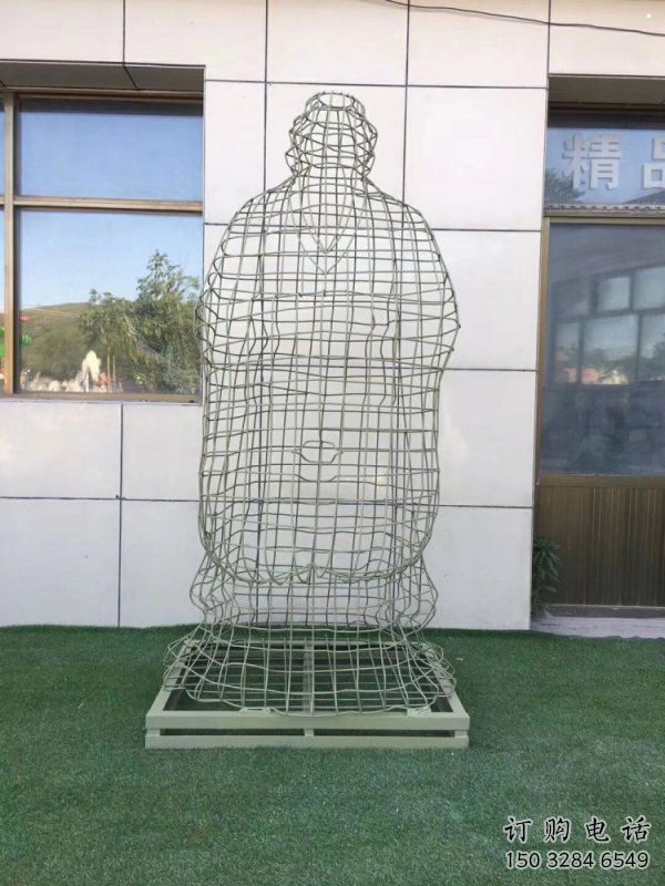 德州鏤空孔子雕塑訂做，景區(qū)雕塑，鐵藝古代人物雕塑定價(jià)