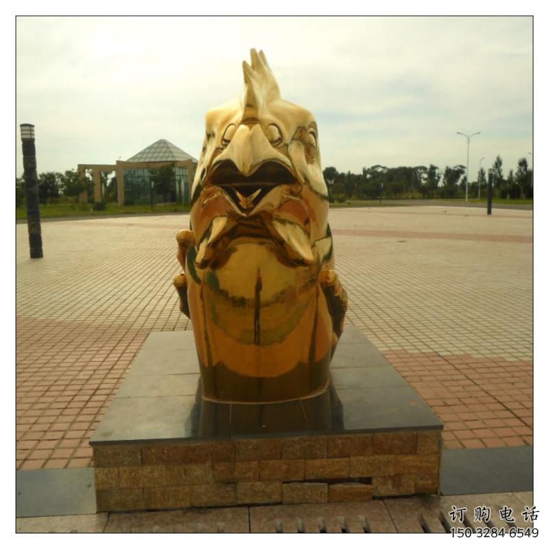 渭南不銹鋼生肖雕塑，鍍鈦工藝，公園廣場戶外擺放
