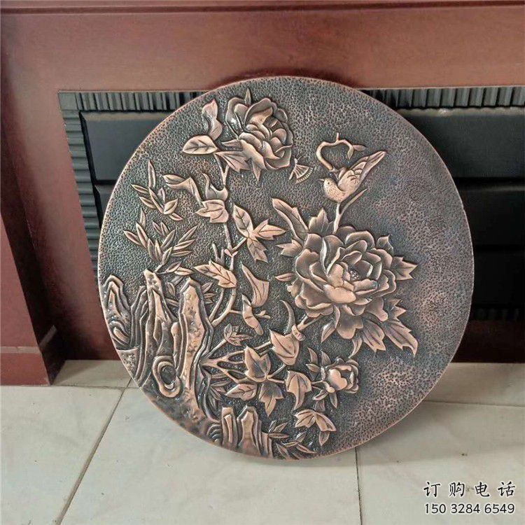 巴中鍛銅浮雕廠家，露天雕塑，鑄銅福字浮雕訂做