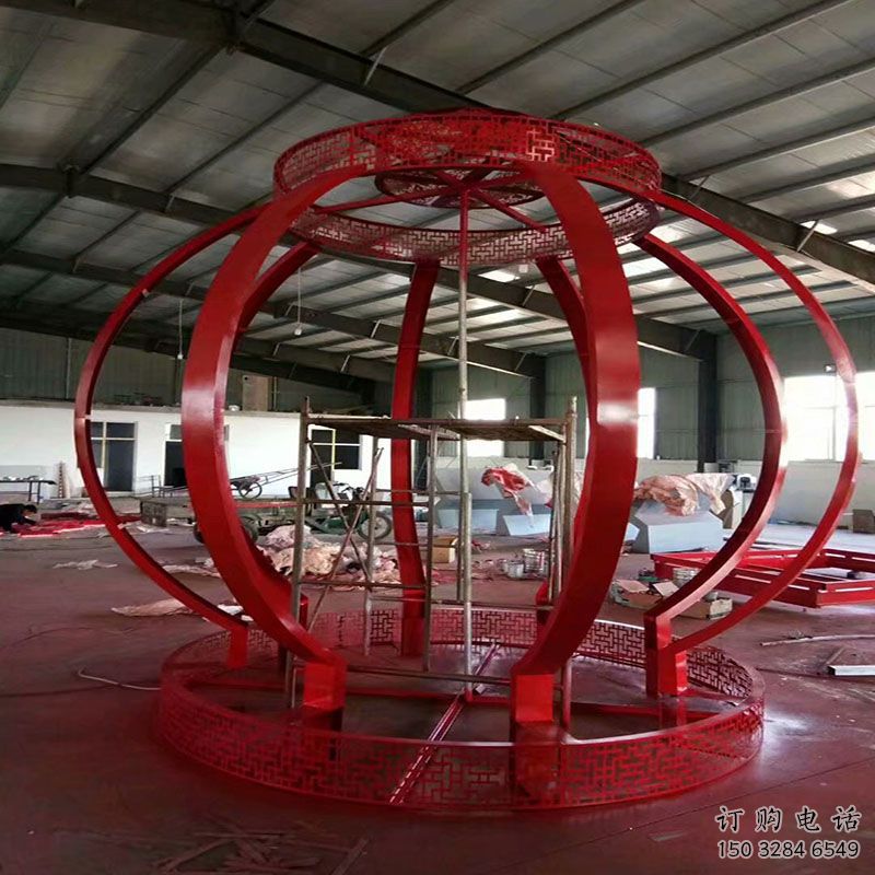 嘉黎景觀燈籠雕塑優(yōu)選，陸地?cái)[件，園林不銹鋼燈籠雕塑供應(yīng)