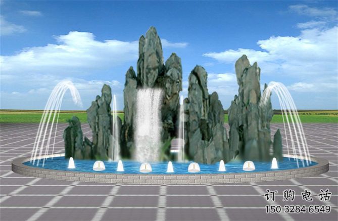 阿勒泰電影變頻噴泉雕塑，水景噴泉雕塑承接