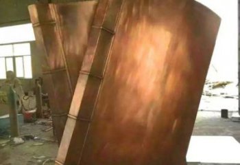 東營鑄銅書籍供應(yīng)，街景小品，銅書籍雕塑廠家優(yōu)價