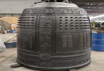 濰坊三圣寺銅鐘雕塑-鑄銅鐘雕塑-平直形結(jié)構