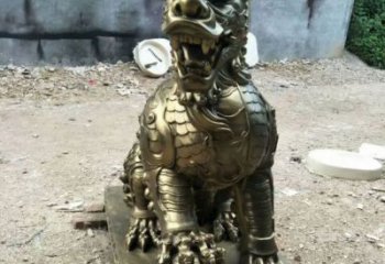 陽(yáng)泉校園麒麟雕塑，拉絲海洋雕塑，卡通主題