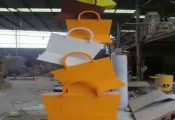 漢中烤漆挎包雕塑制造商，室外軟裝，景觀挎包雕塑制作