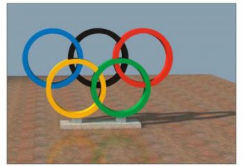 成都五環(huán)不銹鋼雕塑，現(xiàn)代景觀擺件，烤漆工藝制作