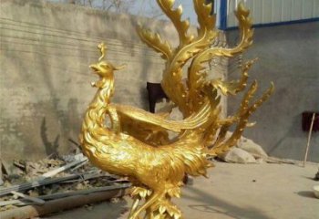 達(dá)州鳳凰雕塑廠家，鍛造工藝，銅鳳凰雕塑廠家承接