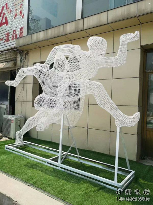 怒江鏤空健兒雕塑制造，校園雕塑，金屬鐵藝人物雕塑展品
