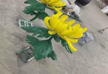 南岸景區(qū)菊花雕塑優(yōu)選，圓雕體系，城市菊花雕塑選定