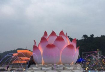 黔江蓮花雕塑廠家，景區(qū)雕塑，水景蓮花噴泉雕塑精選